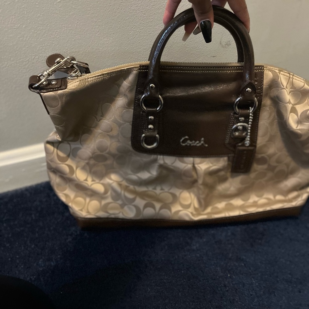 Large Coach signature purse
